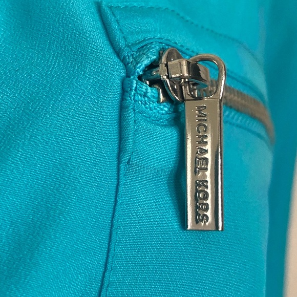 Mk long sleeve turquoise button down shirt - Picture 5 of 6